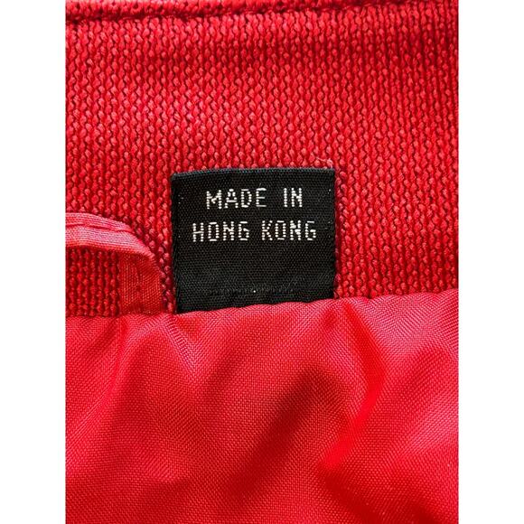 Members only VTG men’s red windbreaker bomber racer full zip jacket size 40 - Picture 9 of 14